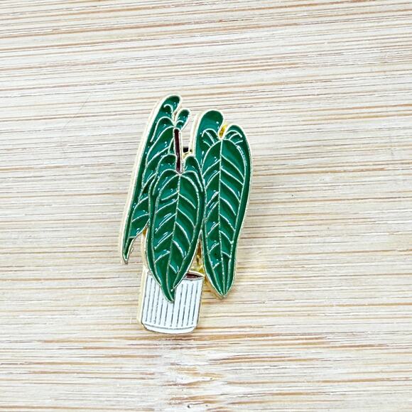 Potted Plant Enamel Pin, Cute Houseplant Pin Badge, Plant Lady Gift - Picture 2 of 4